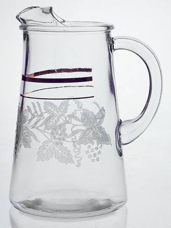 Decoration 806 Clear (Gold Trim) 40 Oz Pitcher