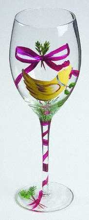 Twelve Days of Christmas Water Goblet