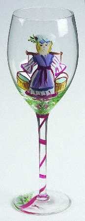 Twelve Days of Christmas Water Goblet