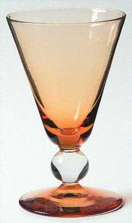 737 Amber 4 Oz Footed Tumbler