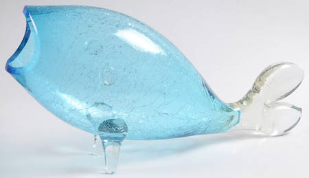 Animals & Figurines #971L Fish with Crackled Finish