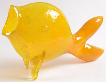 Animals & Figurines #5433 Fish with Crackled Finish