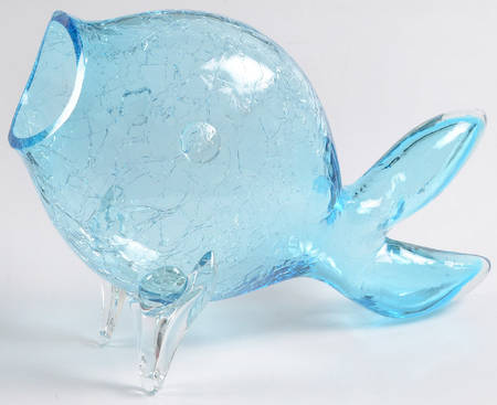 Animals & Figurines #5433 Fish with Crackled Finish