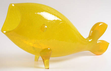 Animals & Figurines #971L Fish with Crackled Finish