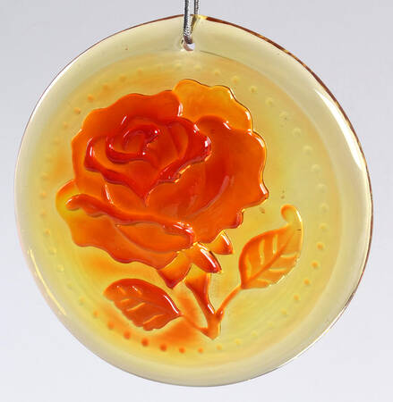Animals & Figurines 4" Rose Suncatcher/Ornament