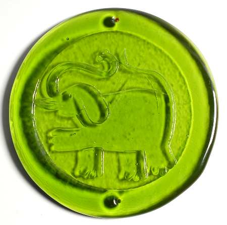 Animals & Figurines #65B 8" Elephant Suncatcher Disc