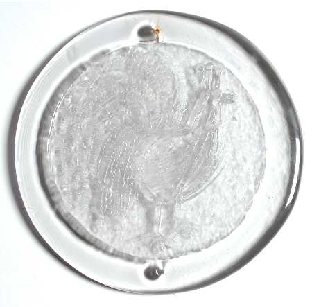 Animals & Figurines #65E 8" Rooster Suncatcher Disc