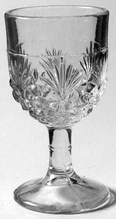 Rosette and Palms Wine Glass