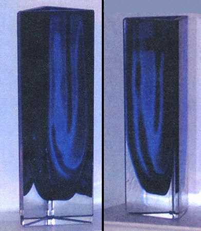 San Carlos Cobalt 10" Triangular Vase