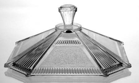 Pleat and Panel Clear Lid for 7" Compote