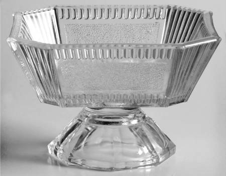 Pleat and Panel Clear Sundae Glass