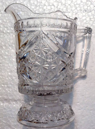 Daisy and Button Clear Pitcher