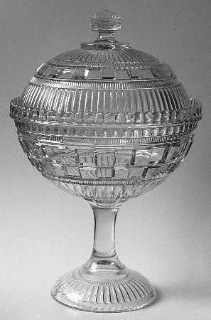 Three Stories 9" Compote & Lid
