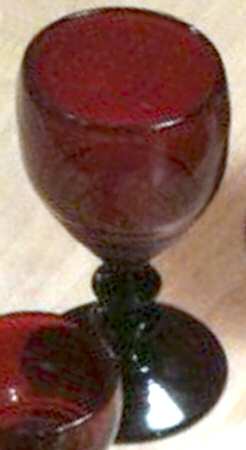Georgian Ruby Wine Glass