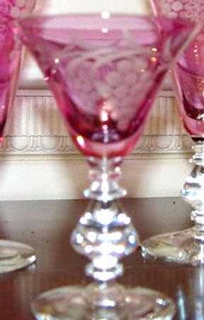 895-3 Ruby Flash Champagne/Tall Sherbet