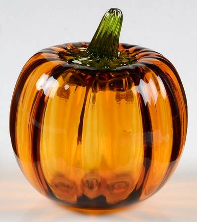 Blenko Fruits & Vegetables #9355S 5" Small Pumpkin