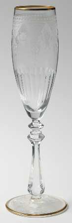 Prestige (Gold Trim) Fluted Champagne