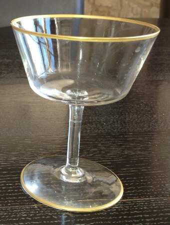 Homestead (Gold Trim) Champagne/Tall Sherbet