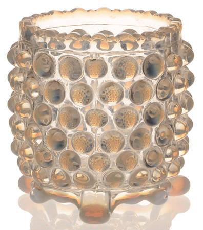 Overall Hobnail White Opalescent Toothpick Holder