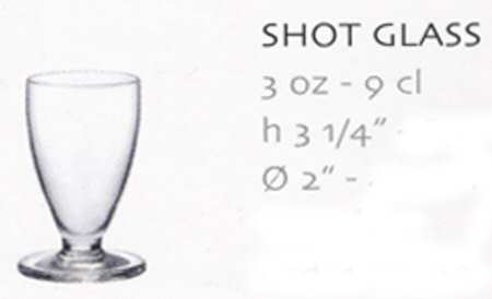 Tulip Clear Shot Glass