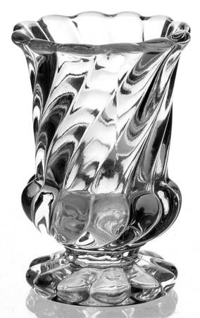Swirl Clear (Volute) Footed Cigarette Urn