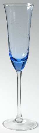 BLC26 Blue Fluted Champagne
