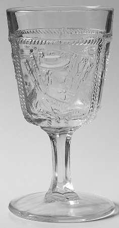 Girl with Fan by Bellaire Goblet 