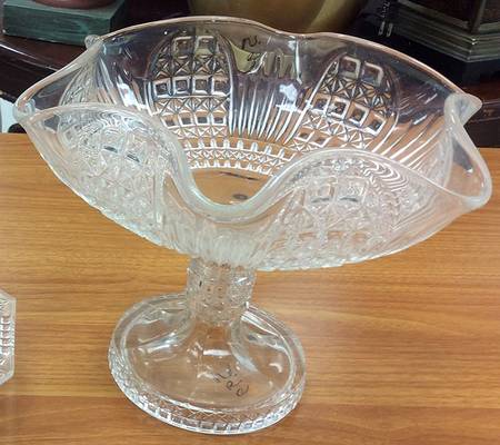 Cathedral Footed Compote