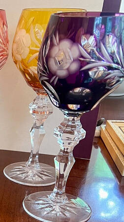 BEZ4 Amber Water Goblet
