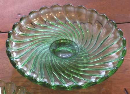 Swirl Green Cake Stand