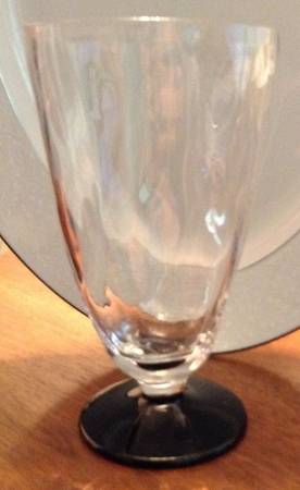 Monterey Clear (Black Base) Water Goblet