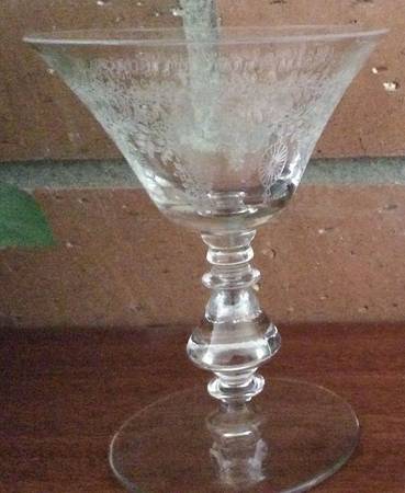 Fern Leaf (Stem 895, Etched) Champagne/Tall Sherbet