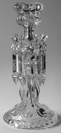 Medallion Hurricane Lamp W/Prism-No Globe