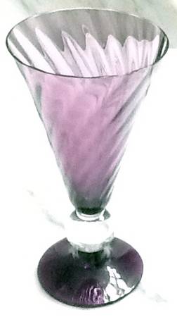 Apollo Amethyst (Swirl Optic) Water Goblet