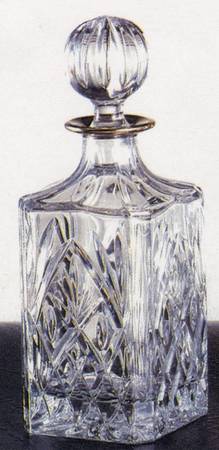 Strathmore Gold Whiskey Decanter & Stopper