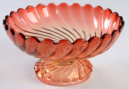 Swirl Rose Round Compote (Height X Width)