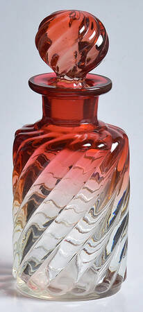 Swirl Rose Perfume Bottle & Stopper