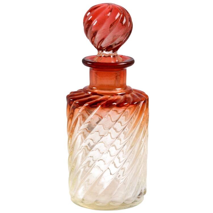 Swirl Rose Perfume Bottle & Stopper