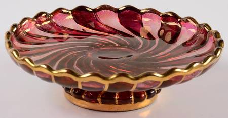 Swirl Cranberry (Gold) by Baccarat