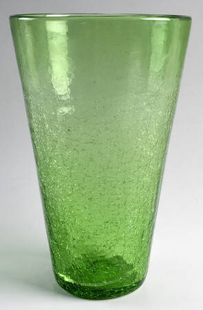 Vases #366L 12'' Crackled Beaker Vase