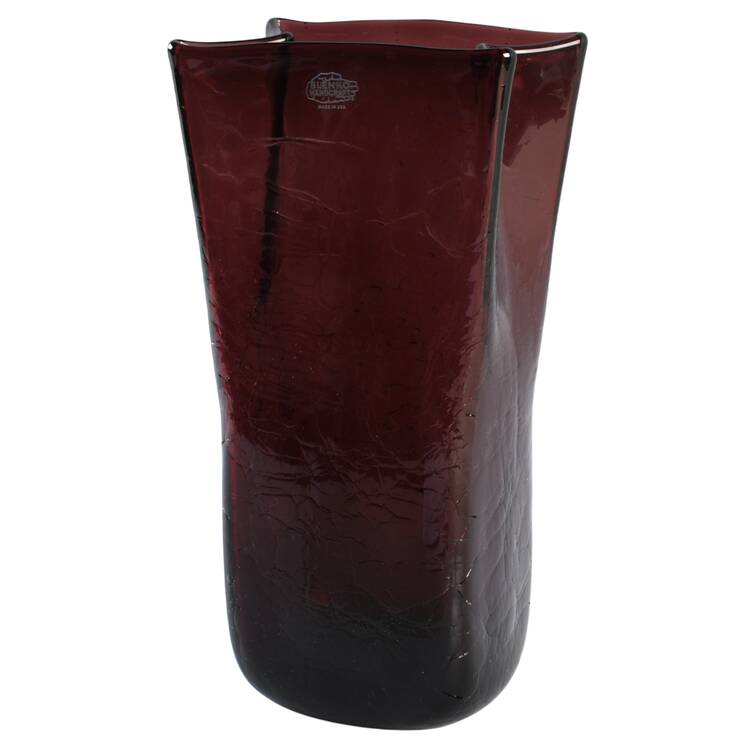 Vases #8813M 10" Paper Bag Vase with Crackled Finish