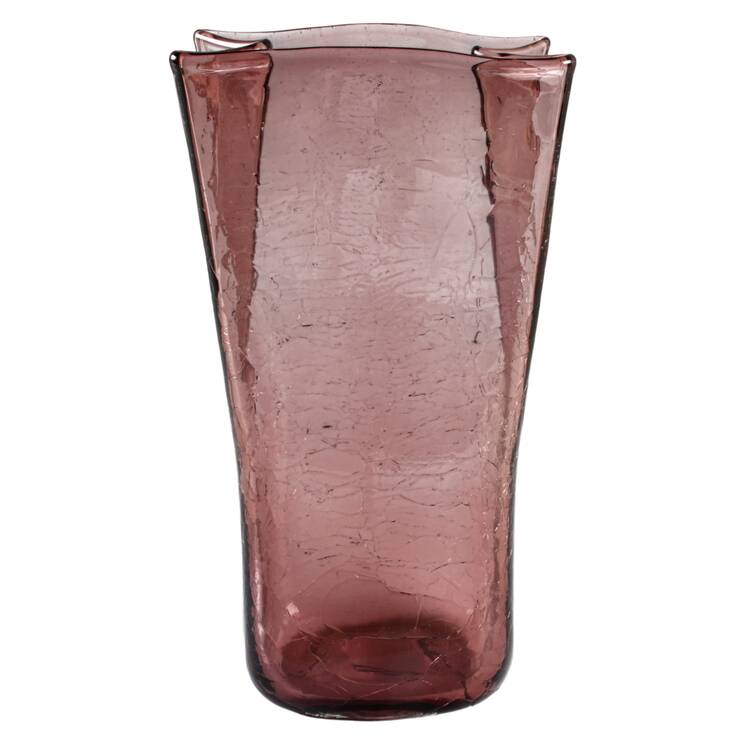 Vases #8813M 10" Paper Bag Vase with Crackled Finish