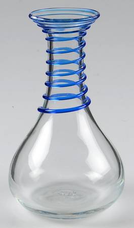 Vases #9432 9" Applied Swirl Vase