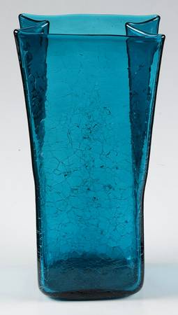 Vases #8813M 10" Paper Bag Vase with Crackled Finish