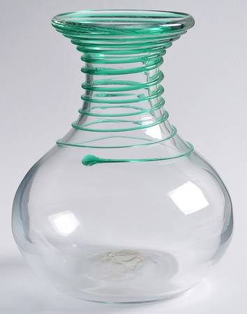 Vases #8318 6" Applied Swirl Vase