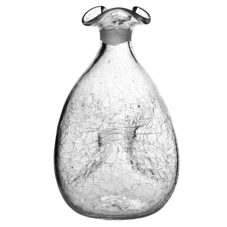 Decanters & Bottles #49 Crackled Pinch Decanter No Stopper