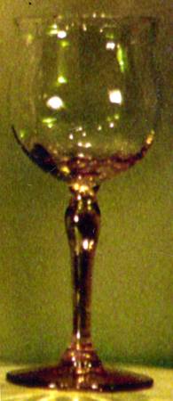 350-Amber Wine Glass