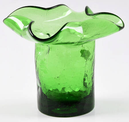 Giftware 4" Crimped Vase by Bischoff Glass Company