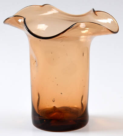 Giftware 5" Crimped Vase by Bischoff Glass Company