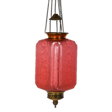Lantern Hanging Ceiling Lights Hanging Red Etched Lantern